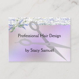 Affärskort för Hair Stylist i Mixed Lavender Visitkort