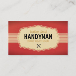 Affärskort för Handyman av vintage Visitkort