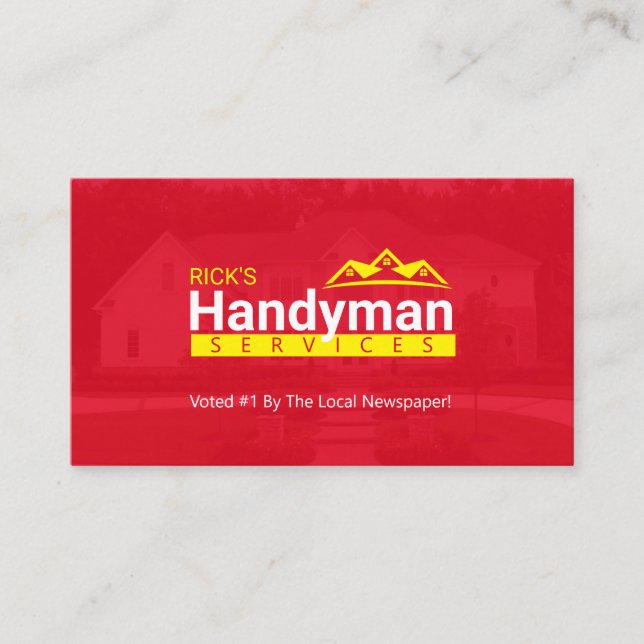 Affärskort för Handyman - hemarbete Visitkort (Framsida)