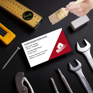 Affärskort för handyman Home Services Visitkort