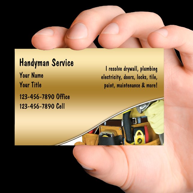 Affärskort för handyman visitkort (Skapare uppladdad)