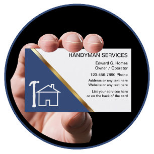Affärskort för handyman visitkort