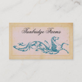 Affärskort för hästgårdströjning visitkort