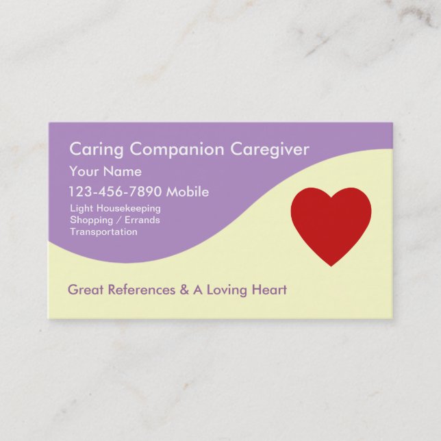 Affärskort för hemmedarbetare visitkort (Framsida)