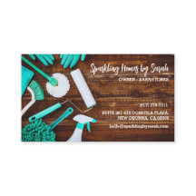 affärskort för hemtjänst som städning  för husreng