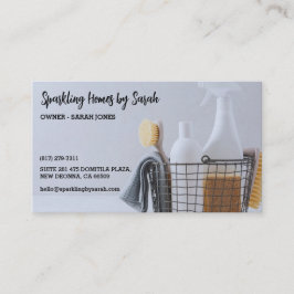 affärskort för hemtjänst som städning  för husreng visitkort