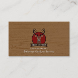 Affärskort för hjortens tjänst utomhus visitkort