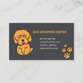 affärskort för hund av gromningssalon visitkort