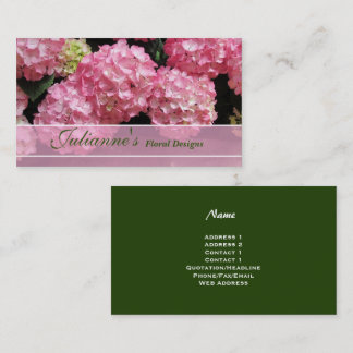 Affärskort för Hydrangea-Blommigt Visitkort