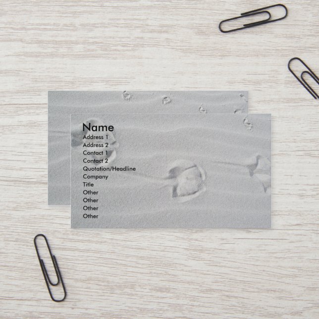 AFFÄRSKORT för IBSP Fiskmås-spårningar Visitkort (Fram/Back In Situ)