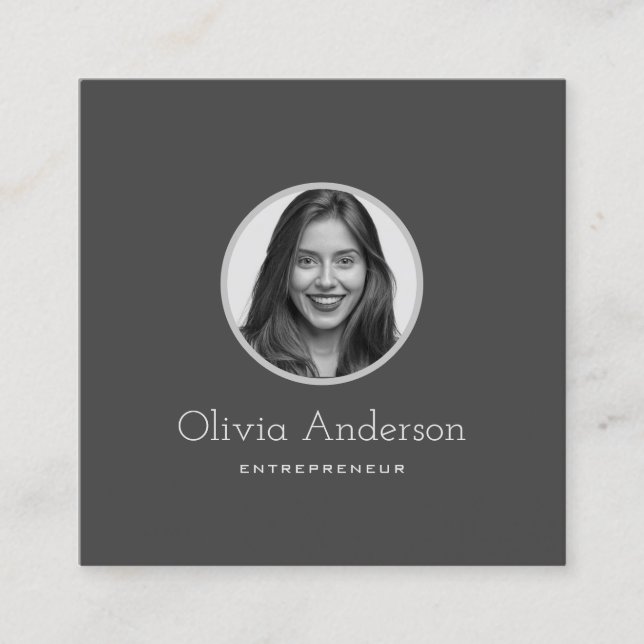 Affärskort för juridiska anpassningsbar fyrkantigt visitkort (Framsida)