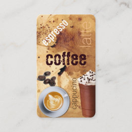 affärskort för kaffebryggare visitkort