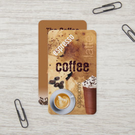 affärskort för kaffebryggare visitkort