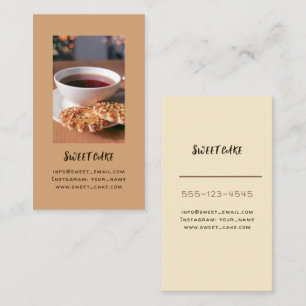 Affärskort för kaffebutiker och bagerier. visitkort