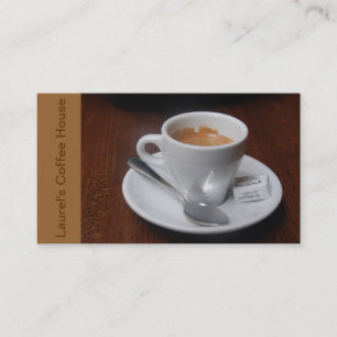 Affärskort för kaffehus visitkort