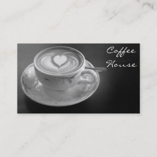 Affärskort för kaffehus visitkort
