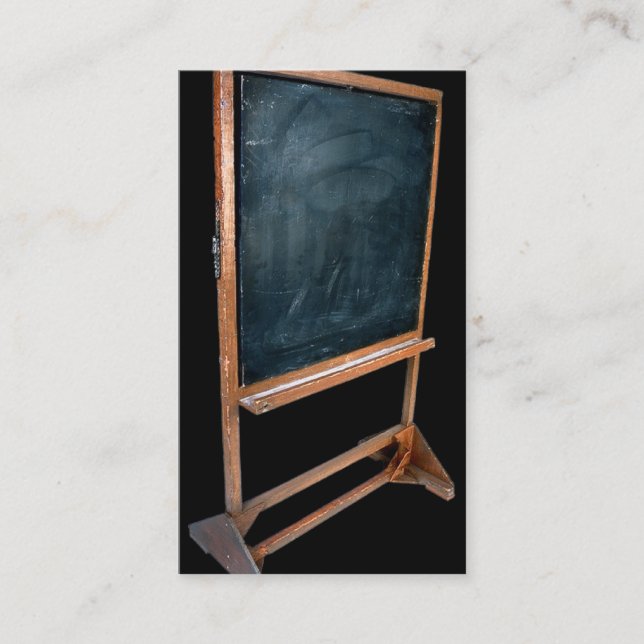 Affärskort för kalkbord visitkort (Framsida)