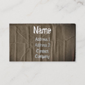 Affärskort för kartong visitkort