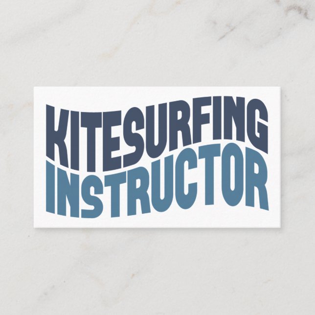 Affärskort för Kitesurfing Instructor Visitkort (Framsida)