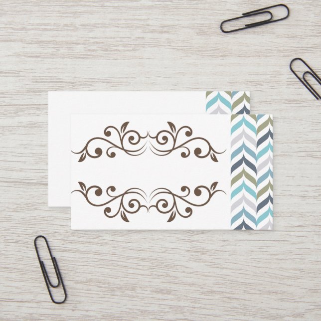 Affärskort för klassdesign visitkort (Fram/Back In Situ)