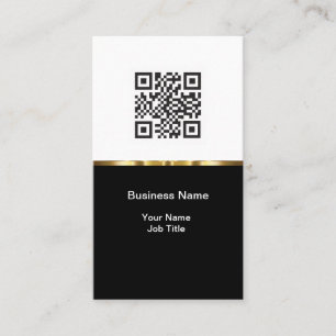 Affärskort för klassminimalistisk QR-kodmall Visitkort