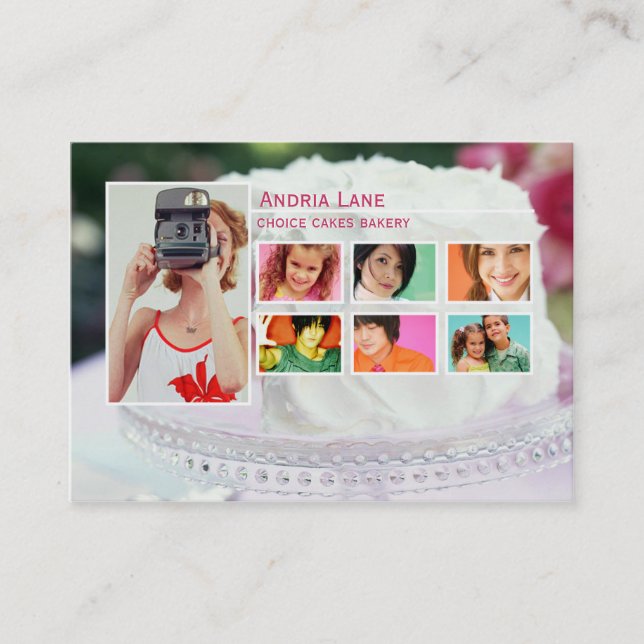 Affärskort för Knubbiget Choce Cakes Visitkort (Framsida)