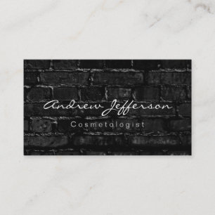 Affärskort för kometolog Wall Brick Calligraphy Visitkort