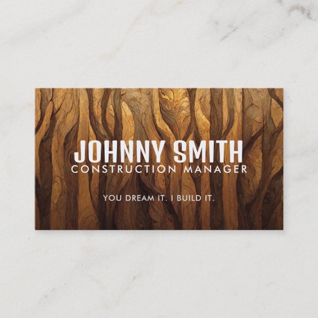 Affärskort för konstruktionsSlogans Visitkort (Framsida)