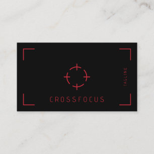 Affärskort för kor Focus logotyp Visitkort