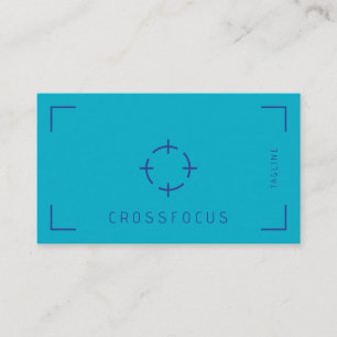 Affärskort för kor Focus logotyp Visitkort