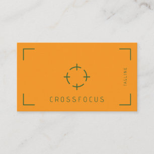Affärskort för kor Focus logotyp Visitkort