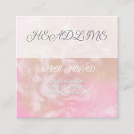 Affärskort för kraftig Blommigt Fyrkantigt Visitkort