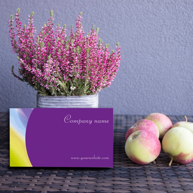 Affärskort för kreativets abstrakt QR lila Visitkort (Skapare uppladdad)