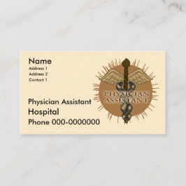 Affärskort för läkarassistenten tidsbeställning kort