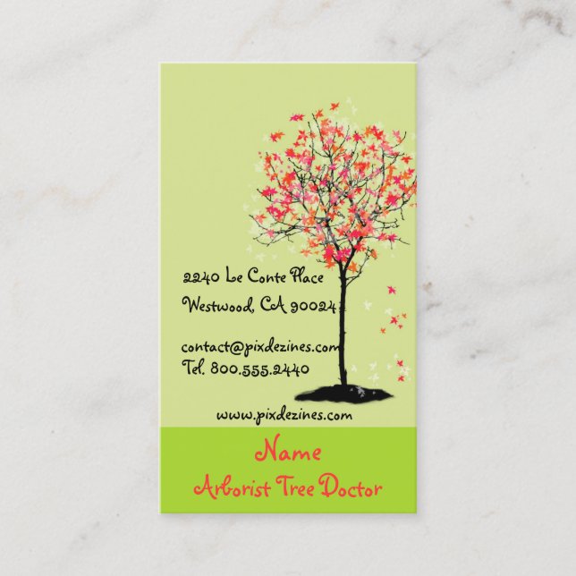 Affärskort för landskapsarkitekter visitkort (Framsida)