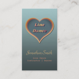 Affärskort för linjedansstudio-lärare visitkort