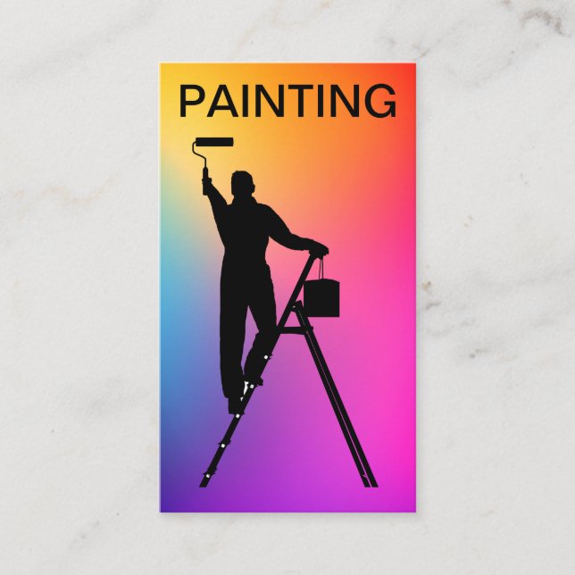 Affärskort för Lodrät professionell House Painter Visitkort (Framsida)