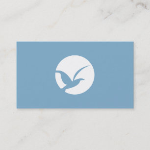 AFFÄRSKORT FÖR LOGOTYP AV CIRKELFÅGLAR (BLUE) VISITKORT