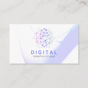 Affärskort för Logotyp av digitala nätverk Visitkort