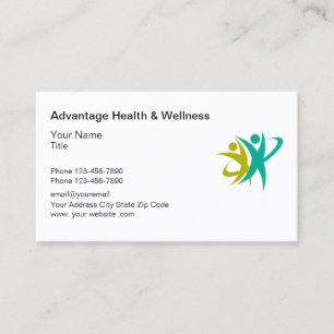 Affärskort för Logotyp av sjukvårdstjänster Visitkort