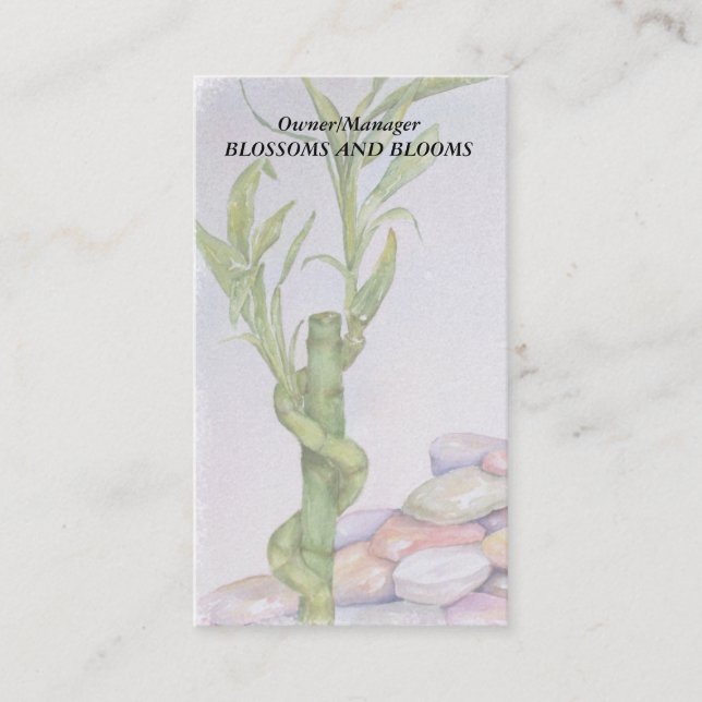 Affärskort FÖR LUCKY BAMBOO-ANPASSADE Visitkort (Framsida)