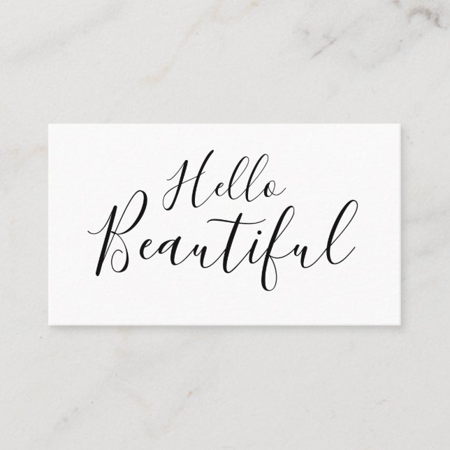 Affärskort för makeup-artist/hårstilist-trendig visitkort (Framsida)