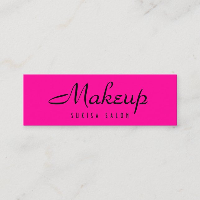 Affärskort för makeup Artist Smala Mini Visitkort (Framsida)