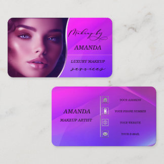 Affärskort för makeup-artister visitkort