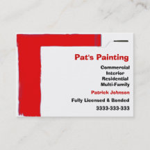 Affärskort för målartjänster