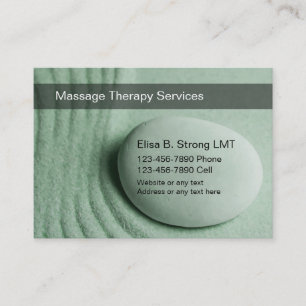 Affärskort för massage visitkort