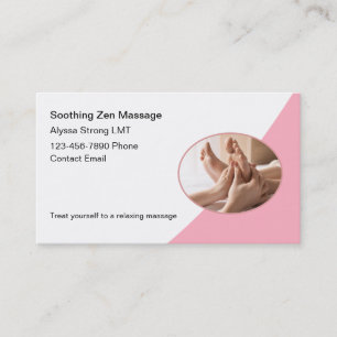 Affärskort för massageterapi Trendig Visitkort