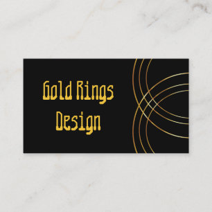 Affärskort för metallisk Logotyp i guld Visitkort