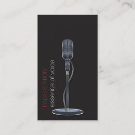 Affärskort för mikrofon visitkort