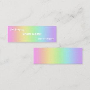 Affärskort för Mini Rainbow-övertoning Visitkort